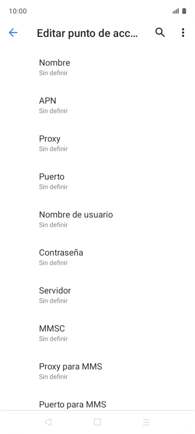 Pulsa Nombre.