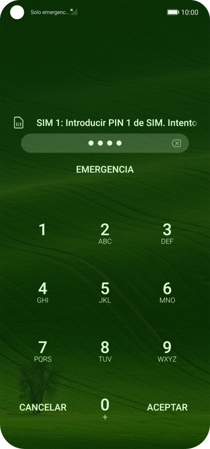 Si lo solicita el teléfono, introduce el código PIN y pulsa ACEPTAR. Si lo solicita el teléfono, introduce el código PIN y pulsa ACEPTAR.