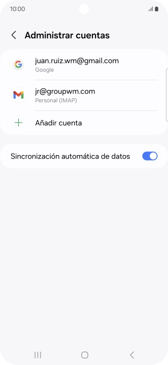Pulsa el indicador junto a 