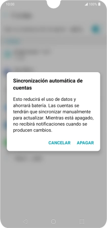 Si desactivas la función, pulsa APAGAR. Si desactivas la función, pulsa APAGAR.
