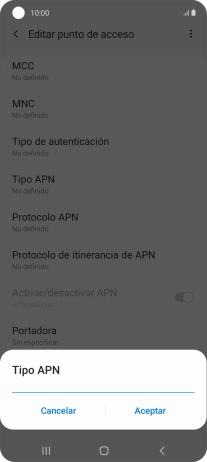 Introduce default y pulsa Aceptar. Introduce default y pulsa Aceptar.