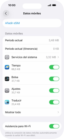 Pulsa Añadir eSIM.