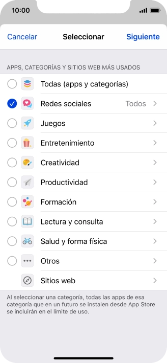 Pulsa Siguiente.