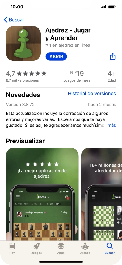 Desliza el dedo hacia arriba desde la parte inferior de la pantalla para terminar y volver a la pantalla de inicio.