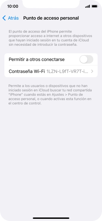 Pulsa Contraseña Wi-Fi e introduce una contraseña. Pulsa Contraseña Wi-Fi e introduce una contraseña.