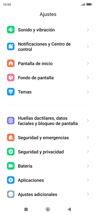 Pulsa Sonido y vibración. Pulsa Sonido y vibración.