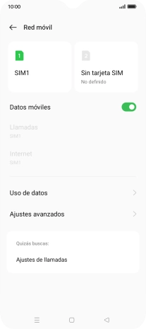 Pulsa Uso de datos. Pulsa Uso de datos.