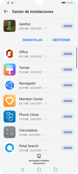 Pulsa DESINSTALAR. Pulsa DESINSTALAR.