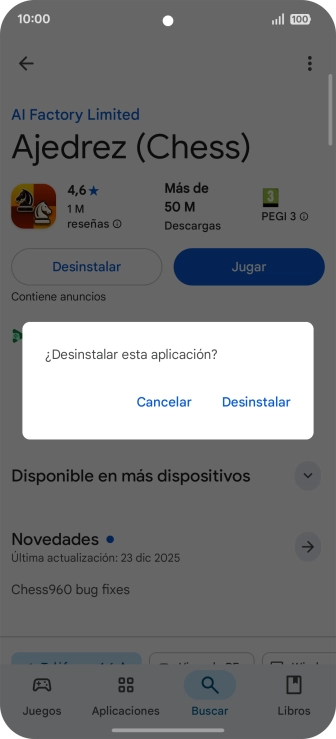 Pulsa Desinstalar. Pulsa Desinstalar.