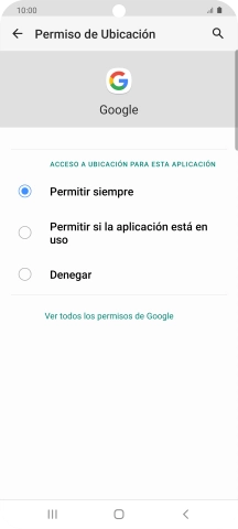Pulsa el ajuste deseado.