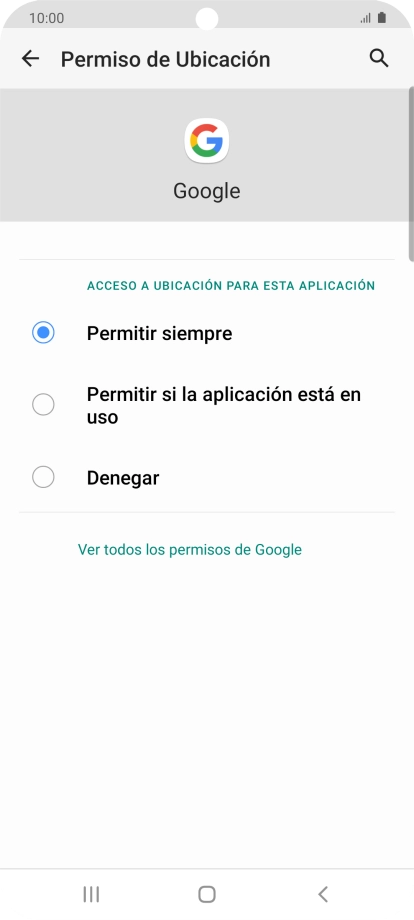 Pulsa el ajuste deseado.