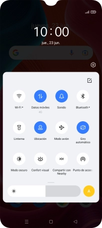 Pulsa el icono de ajustes.