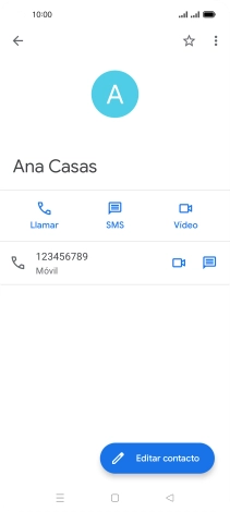 Pulsa el número de teléfono deseado. Pulsa el número de teléfono deseado.