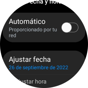 Pulsa Ajustar fecha. Pulsa Ajustar fecha.