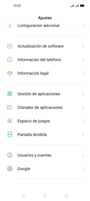 Pulsa Gestión de aplicaciones.