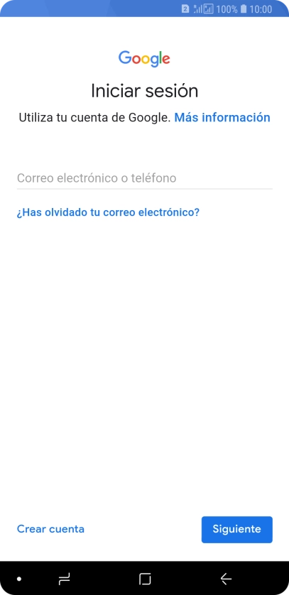 Si no tienes una cuenta de Google, pulsa Crear cuenta y sigue las indicaciones de la pantalla para ver cómo crear una cuenta nueva. Si no tienes una cuenta de Google, pulsa Crear cuenta y sigue las indicaciones de la pantalla para ver cómo crear una cuenta nueva.