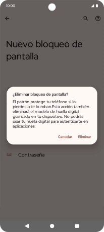 Pulsa Eliminar.