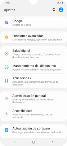 Pulsa Administración general. Pulsa Administración general.