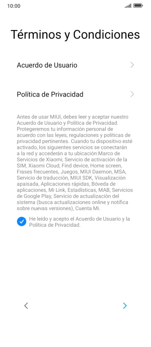 Pulsa la flecha hacia la derecha. Pulsa la flecha hacia la derecha.