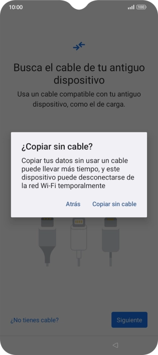 Pulsa Copiar sin cable. Pulsa Copiar sin cable.