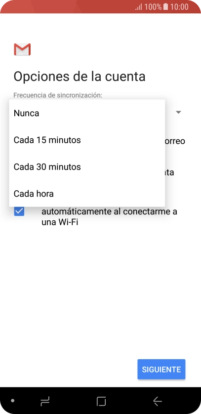 Pulsa el ajuste deseado. Pulsa el ajuste deseado.