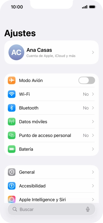 Pulsa Datos móviles.
