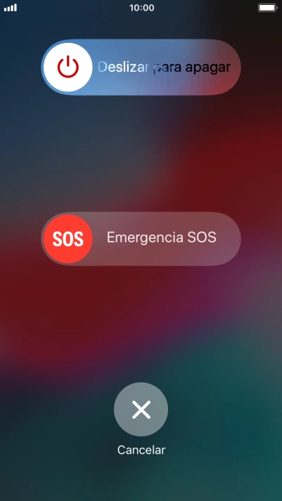Pulsa el icono de apagar y arrástralo hacia la derecha. Pulsa el icono de apagar y arrástralo hacia la derecha.
