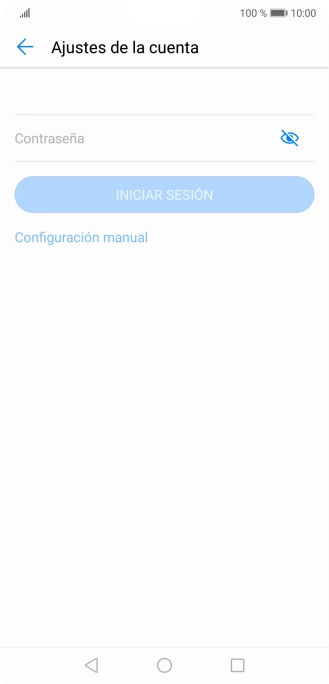 Pulsa Contraseña e introduce la contraseña de tu cuenta de correo electrónico. Pulsa Contraseña e introduce la contraseña de tu cuenta de correo electrónico.