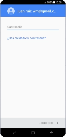Pulsa Contraseña e introduce la contraseña de tu cuenta de Google. Pulsa Contraseña e introduce la contraseña de tu cuenta de Google.