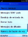 Selecciona Número del buzón de voz.