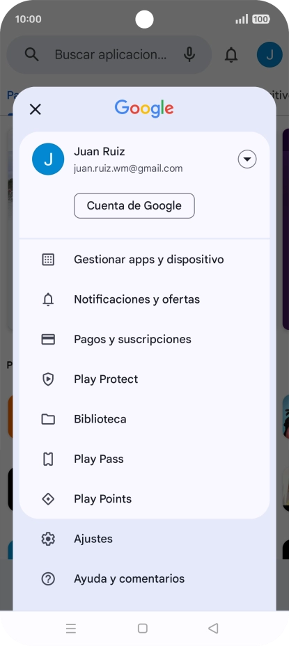 Pulsa Gestionar apps y dispositivo.