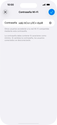 Pulsa el icono de aceptar.