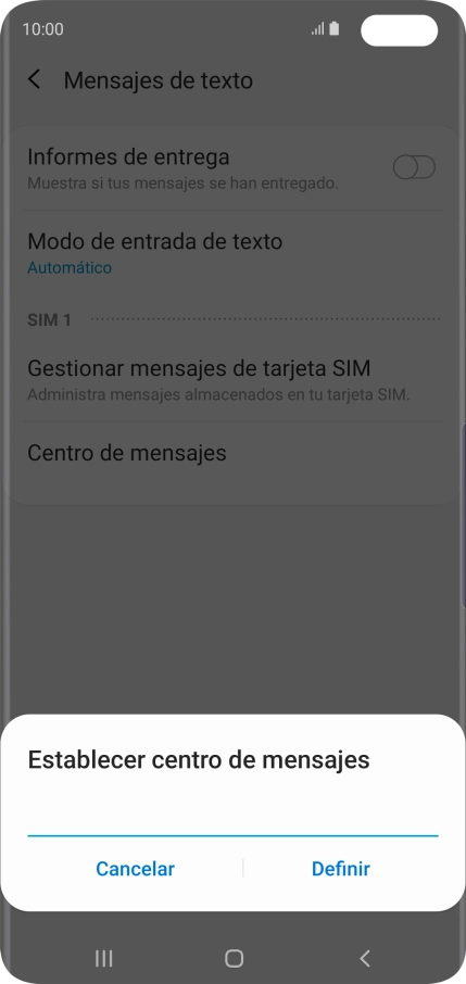 Introduce +34607003110 y pulsa Definir. Introduce +34607003110 y pulsa Definir.