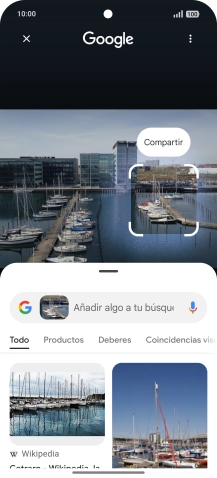 Sigue las indicaciones de la pantalla para utilizar los resultados de búsqueda. Sigue las indicaciones de la pantalla para utilizar los resultados de búsqueda.