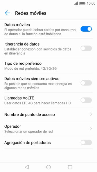 Pulsa Nombre de punto de acceso.