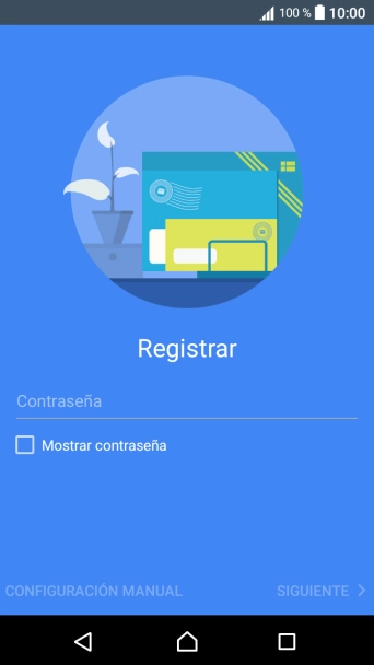 Pulsa Contraseña e introduce la contraseña de tu cuenta de correo electrónico. Pulsa Contraseña e introduce la contraseña de tu cuenta de correo electrónico.