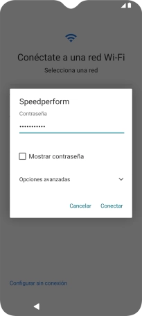 Introduce la contraseña de la red wifi y pulsa Conectar. Introduce la contraseña de la red wifi y pulsa Conectar.