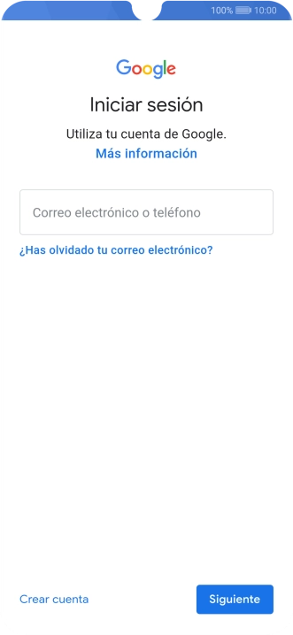 Si no tienes una cuenta de Google, pulsa Crear cuenta y sigue las indicaciones de la pantalla para ver cómo crear una cuenta nueva. Si no tienes una cuenta de Google, pulsa Crear cuenta y sigue las indicaciones de la pantalla para ver cómo crear una cuenta nueva.