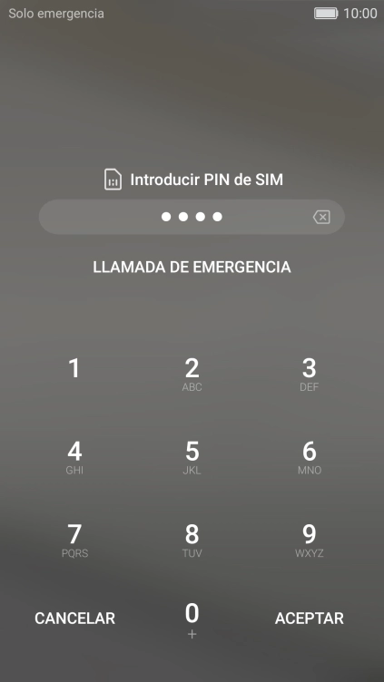 Si lo solicita el teléfono, introduce el código PIN y pulsa ACEPTAR. Si lo solicita el teléfono, introduce el código PIN y pulsa ACEPTAR.