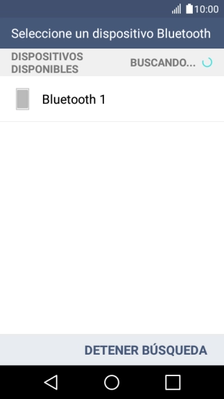 Pulsa el dispositivo Bluetooth deseado y espera un momento mientras se transfiere el archivo. Pulsa el dispositivo Bluetooth deseado y espera un momento mientras se transfiere el archivo.