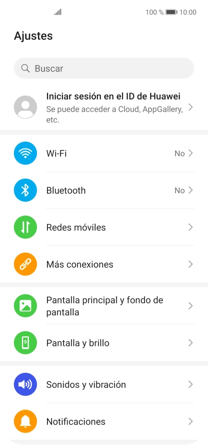 Pulsa Redes móviles.