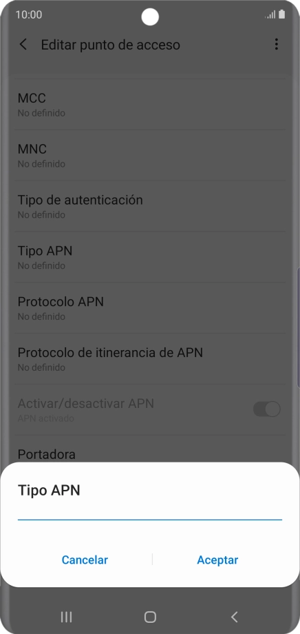 Introduce default y pulsa Aceptar. Introduce default y pulsa Aceptar.