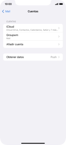 Pulsa el nombre de la cuenta de correo electrónico que acabas de crear. Pulsa el nombre de la cuenta de correo electrónico que acabas de crear.