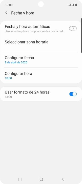 Pulsa el indicador junto a 