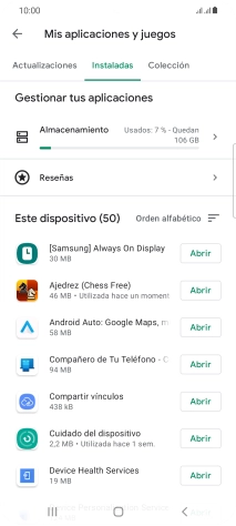Pulsa la app deseada. Pulsa la app deseada.