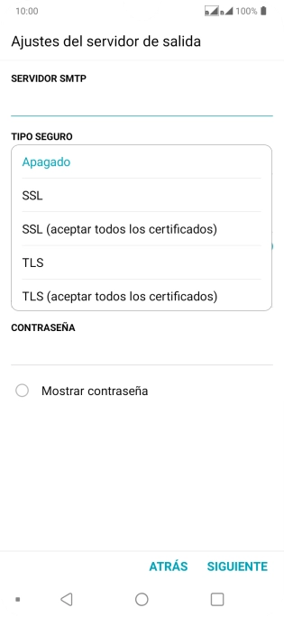 Pulsa Apagado para desactivar la función. Pulsa Apagado para desactivar la función.