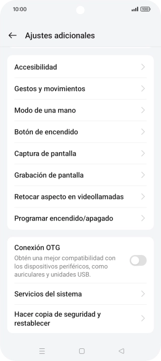 Pulsa Hacer copia de seguridad y restablecer. Pulsa Hacer copia de seguridad y restablecer.