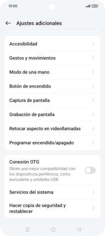 Pulsa Hacer copia de seguridad y restablecer. Pulsa Hacer copia de seguridad y restablecer.