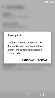 Pulsa BORRAR.