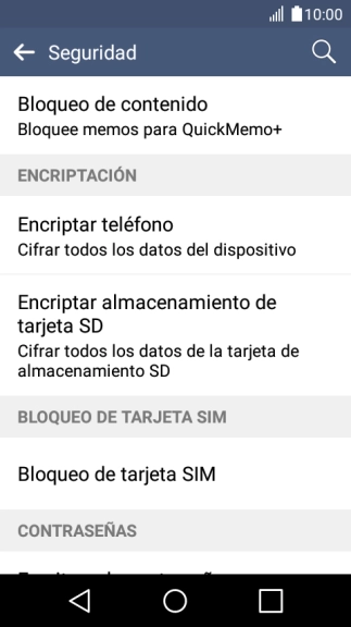 Pulsa Bloqueo de tarjeta SIM. Pulsa Bloqueo de tarjeta SIM.